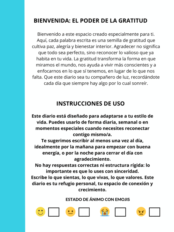 Jardín de mis pensamientos Diario de gratitud - Imagen 3