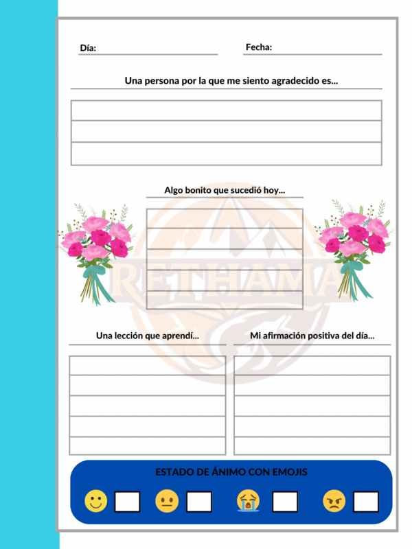 Jardín de mis pensamientos Diario de gratitud - Imagen 5
