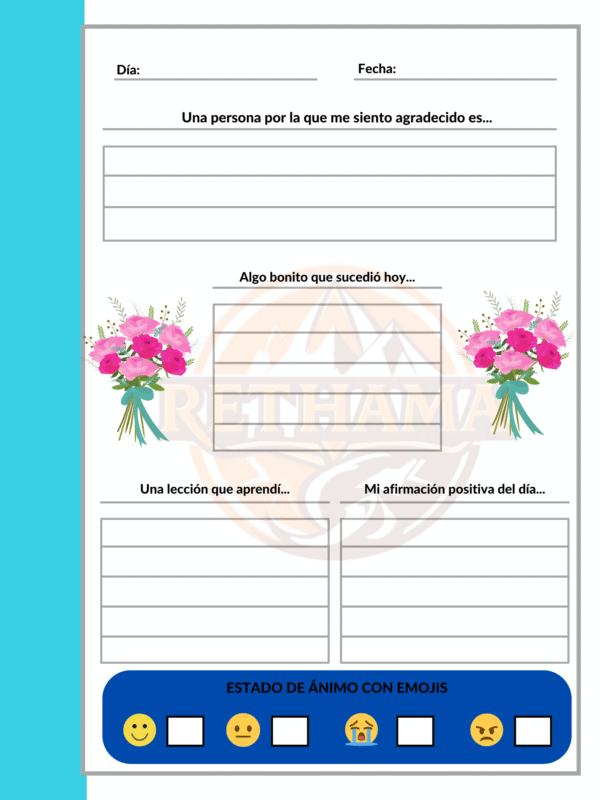 Jardín de mis pensamientos Diario de gratitud - Imagen 6